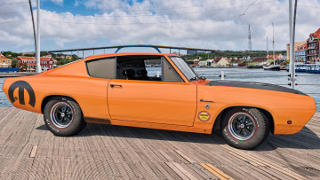 Картинка автомобили 3д 1968г plymouth barracuda