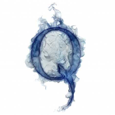 Обои картинки фото 3д графика, другое , other, дым, литера, буква, q, газ