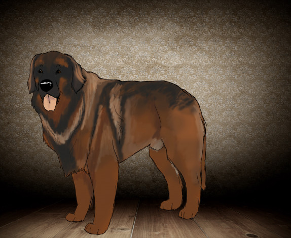 Обои картинки фото рисованные, животные,  собаки, собака