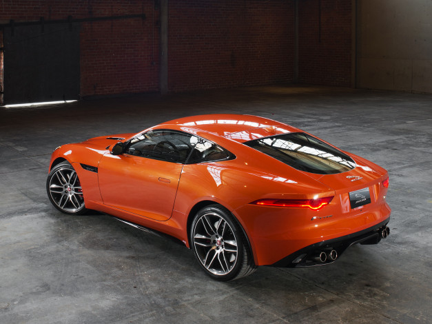 Обои картинки фото автомобили, jaguar, coupе, f-type, r, 2015г, us-spec