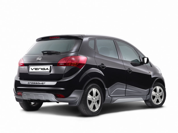 Обои картинки фото автомобили, kia, темный, 2014г, crossover, venga