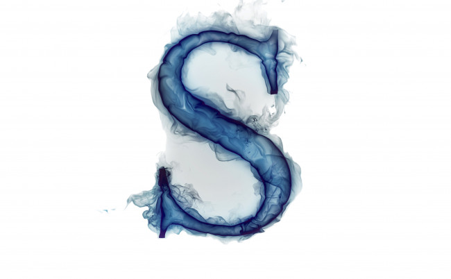 Обои картинки фото 3д графика, другое , other, буква, литера, дым, газ, s