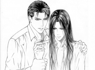 Картинка разное арты арт парни аниме рисунок