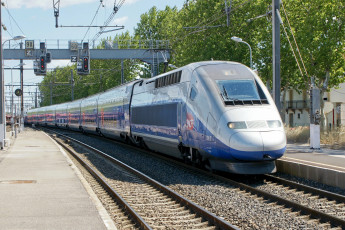 Картинка техника поезда локомотив рельсы дорога железная состав