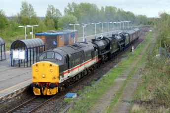 Картинка техника поезда состав рельсы дорога железная локомотив