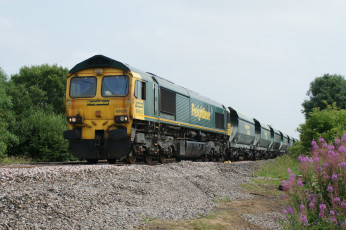 Картинка техника поезда локомотив рельсы состав дорога железная