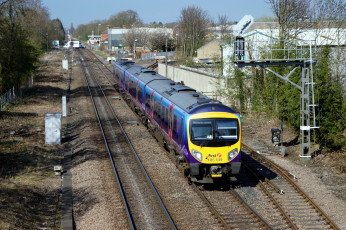 Картинка техника поезда состав локомотив рельсы дорога железная