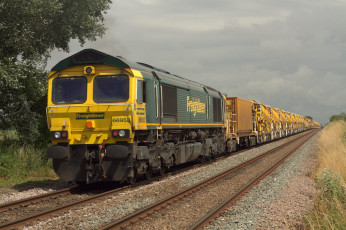 Картинка техника поезда состав локомотив рельсы дорога железная