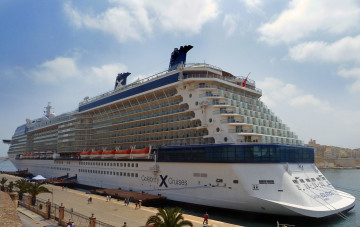 Картинка celebrity+solstice корабли лайнеры океанский лайнер причал круиз