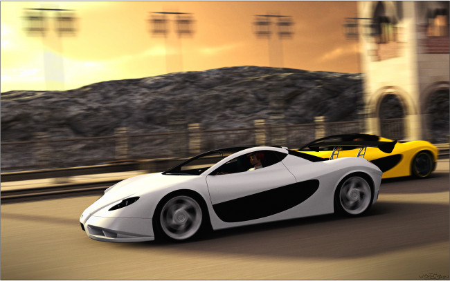 Обои картинки фото автомобили, 3д, фон, автомобиль