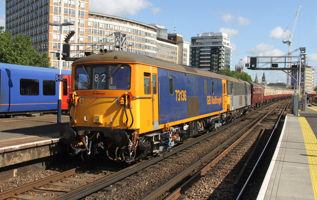 Обои картинки фото техника, поезда, состав, локомотив, рельсы, дорога, железная