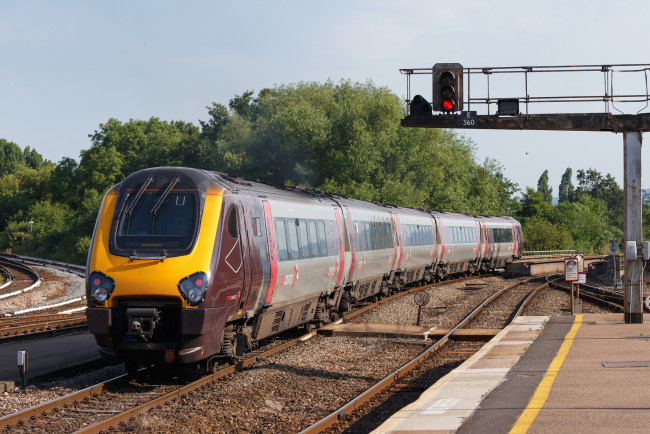 Обои картинки фото техника, поезда, дорога, железная, локомотив, рельсы, состав