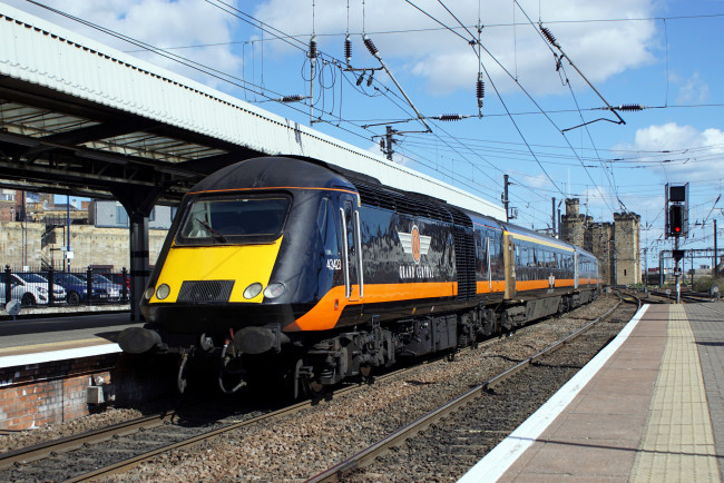 Обои картинки фото техника, поезда, состав, локомотив, рельсы, дорога, железная