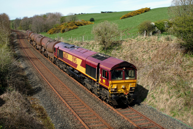 Обои картинки фото техника, поезда, состав, локомотив, рельсы, дорога, железная