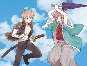 Картинка аниме gintama гинтама