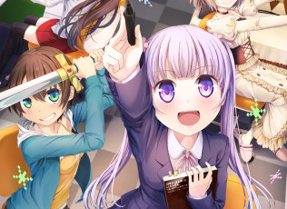 Картинка аниме new+game фон взгляд девушка