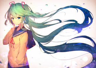 Картинка аниме vocaloid hatsune miku