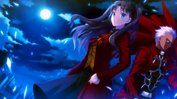 Картинка аниме fate stay+night арчер рин