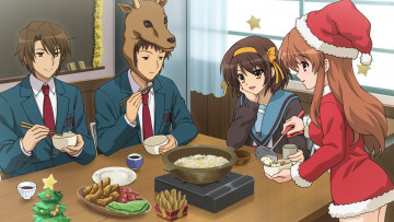 Картинка аниме the+melancholy+of+haruhi+suzumiya персонажи