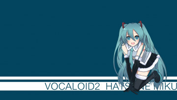 Картинка аниме vocaloid фон взгляд девушка