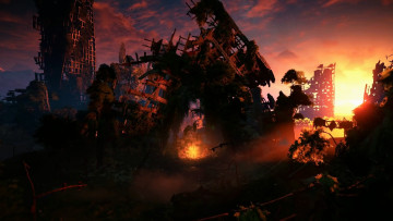 Картинка видео+игры horizon+zero+dawn horizon zero dawn пейзаж