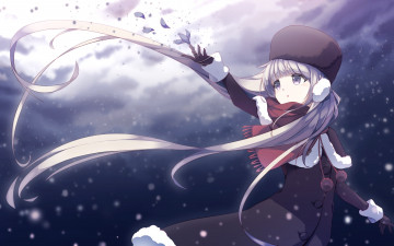 Картинка аниме unknown +другое фон взгляд девушка