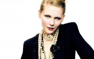 Картинка девушки kirsten+dunst жакет бусы блондинка лицо актриса кирстен данст