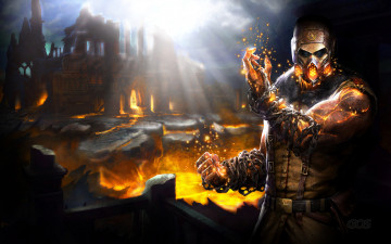Картинка mortal+kombat+x+-+scorpion видео+игры mortal+kombat+x gos видео игры mortal kombat x - scorpion 1920x1200