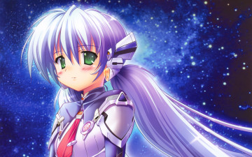 Картинка planetarian аниме девушка фон взгляд