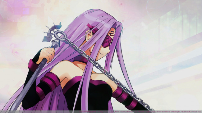 Обои картинки фото аниме, fate, stay night, райдер