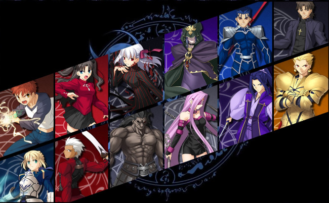 Обои картинки фото аниме, fate, stay night, персонажи