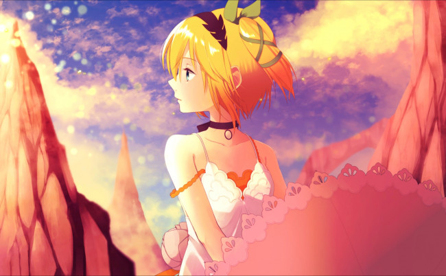 Обои картинки фото аниме, tales of zestiria the x, девушка, взгляд, фон
