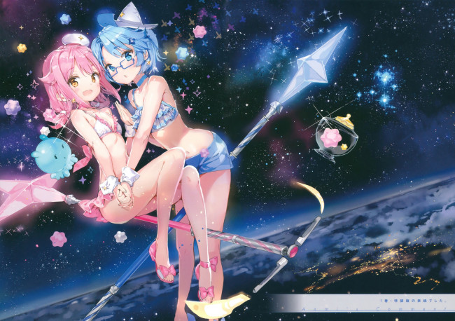 Обои картинки фото аниме, houkago no pleiades, houkago, no, pleiades