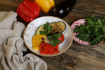 Картинка еда перец зелень запеченный