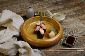 Картинка еда рыба +морепродукты +суши +роллы вкусно рис лосось роллы палочки