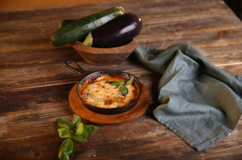 Картинка еда вторые+блюда зелень баклажан запеканка