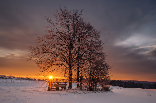 Обои картинки фото природа, восходы, закаты, простор