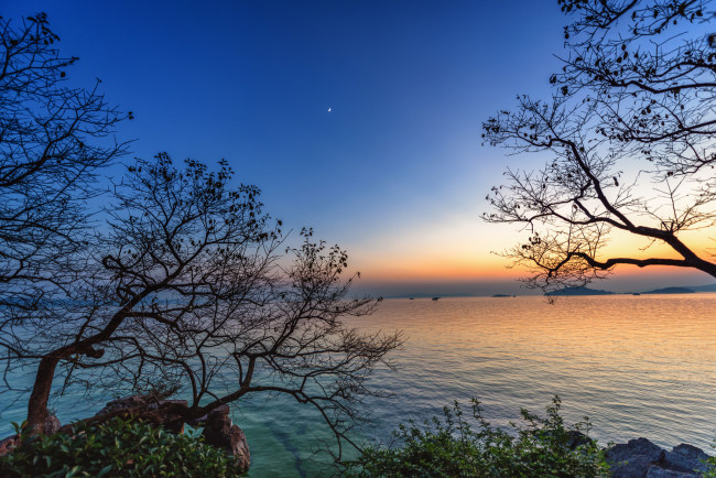 Обои картинки фото природа, восходы, закаты, простор