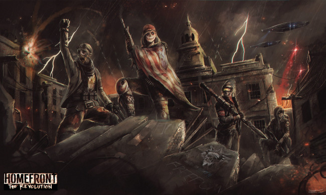 Обои картинки фото видео игры, homefront,  the revolution, the, revolution, action, шутер