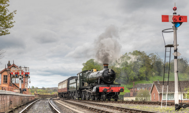 Обои картинки фото техника, паровозы, состав, локомотив