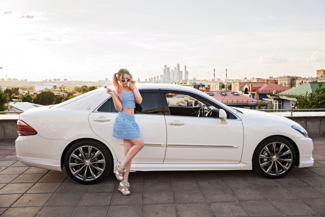 Обои картинки фото автомобили, -авто с девушками, авто, девушки