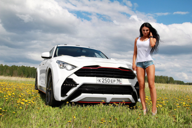 Обои картинки фото автомобили, -авто с девушками, авто, девушки