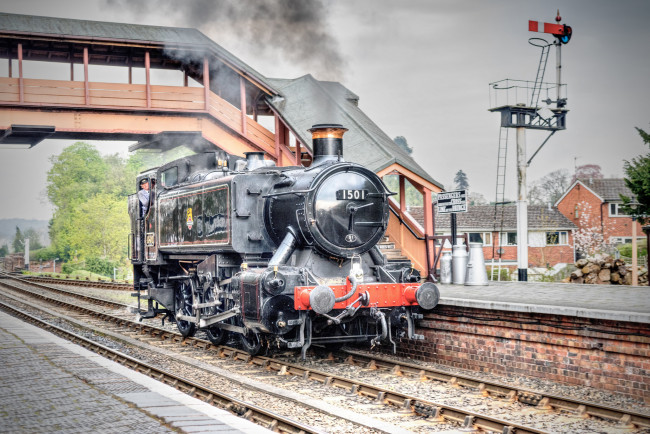 Обои картинки фото техника, паровозы, локомотив, состав