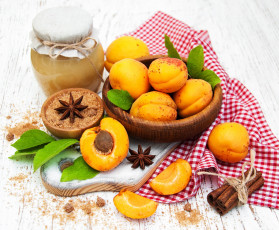 Картинка еда персики +сливы +абрикосы абрикосы