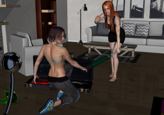 Картинка 3д+графика люди+ people фон взгляд девушка