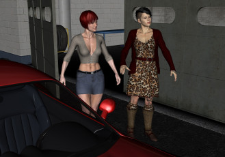 Картинка 3д+графика люди+ people фон взгляд девушка