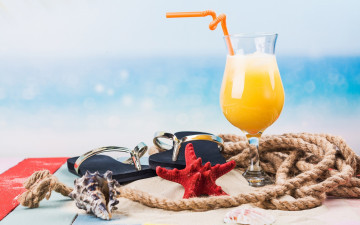 Картинка еда напитки +коктейль коктейль морская звезда ракушка