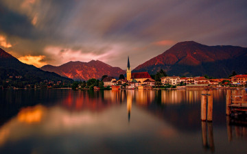 Картинка rottach-egern germany города -+огни+ночного+города