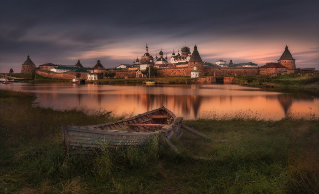 Обои картинки фото города, - православные церкви,  монастыри, спасо-преображенский, монастырь, соловецкие, острова