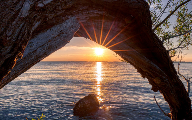 Обои картинки фото природа, восходы, закаты, закат